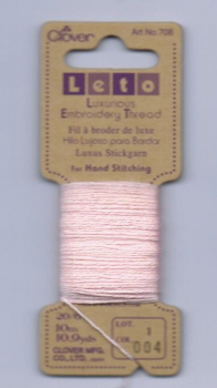 Leto Luxus Stickgarn,10 m babyrosa