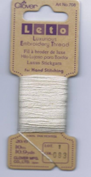 Leto Luxus Stickgarn,10 m beige