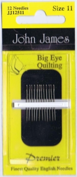 John James Big Eye Quilting Needles,12 st. # 11