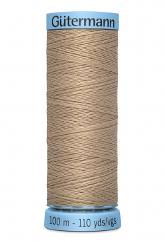 Gütermann Seide S 303, 100 m, dunkel beige