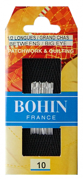 Bohin Quiltnadeln Nr.10 halblang großes Nadelöhr