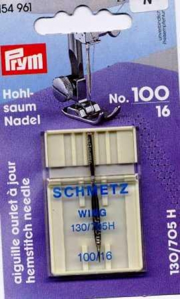 Schmetz - Hohlsaumnadel Nr. 100, 1 St.