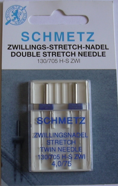 Schmetz - Zwillings-Stretch-Nadel, 130/705 H-S ZWI,2 Stück