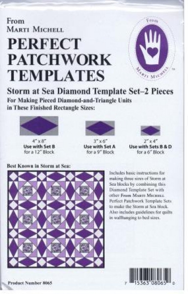 Storm at the sea diamond template set, 2 pc, M.M.