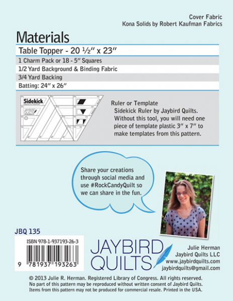 Rock Candy Table Topper - Jaybird Quilts