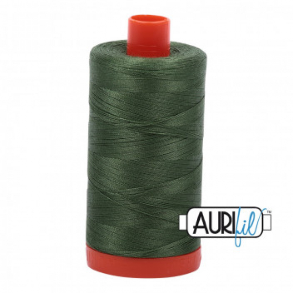 Aurifil Mako NE 50-2, 2890	dark green