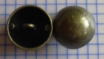 Metallknopf Halbkugel messingfarben ca. 2 cm Ø