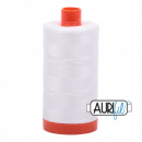 Aurifil Mako NE 50-2, 2021	natural white